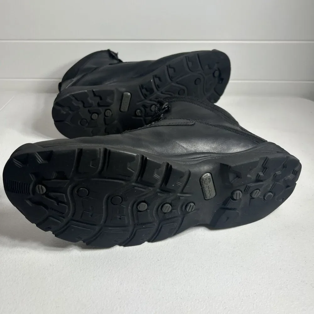 Timberland Men's Hiking Boots Size 10.5 Black White Ledge A9546 Mid Waterproof
